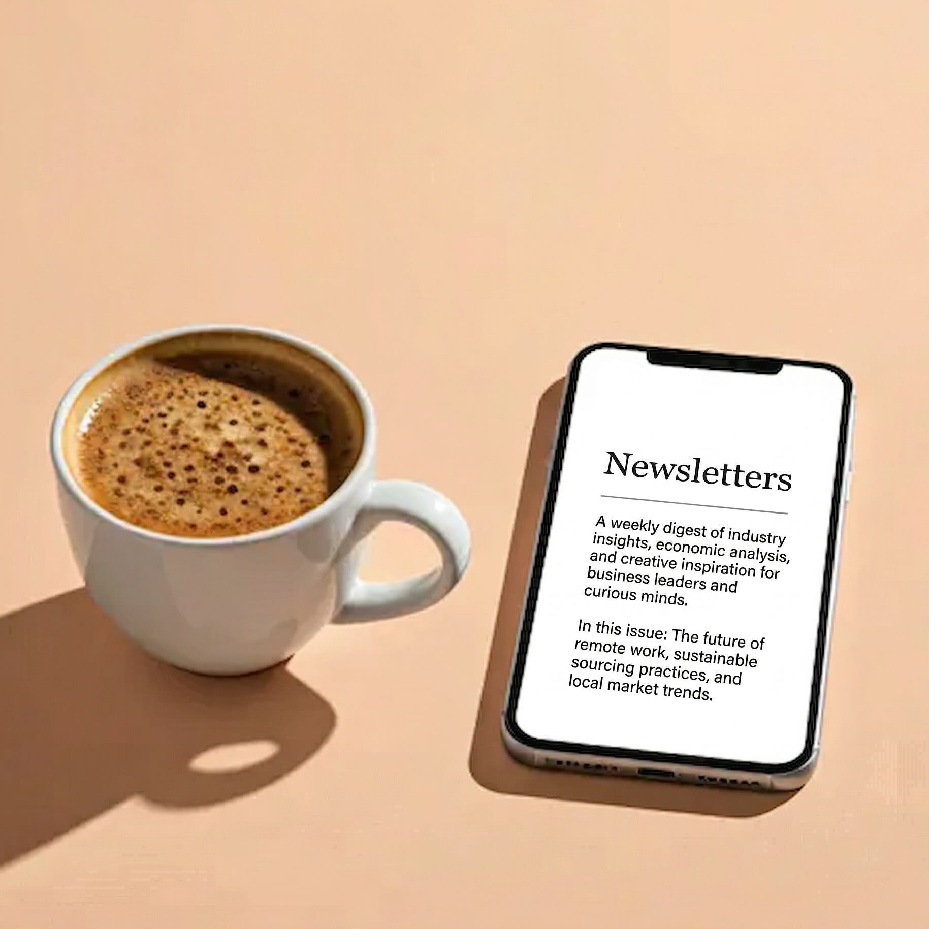 朝のコーヒーとニュース